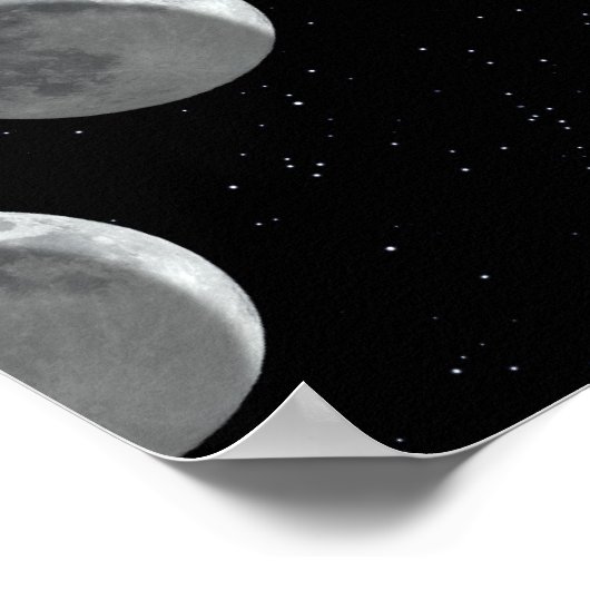 Mondphasen Poster (Ecke)