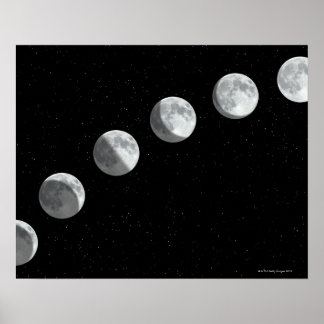 Mondphasen Poster