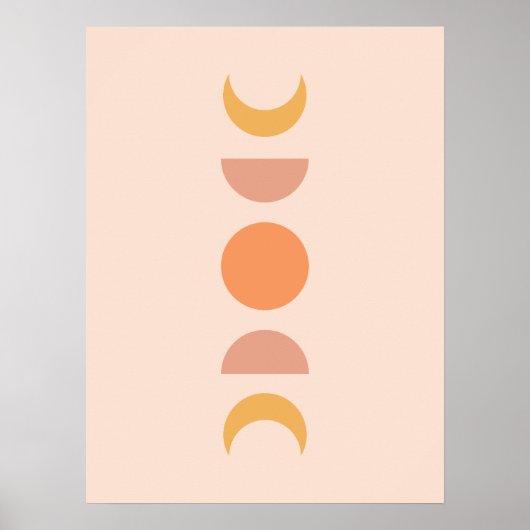 Mondphasen Poster (Vorne)