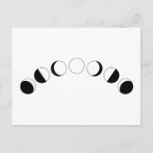 Mondphasen Postkarte (Vorderseite)