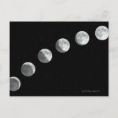 Mondphasen Postkarte (Vorderseite)