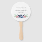 Mondphasen Rosen Blumenrosen Metaphysische Hochzei Fächer (Rückseite)