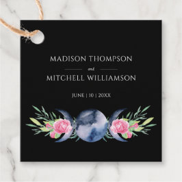 Mondphasen Rosen Blumenrosen Metaphysische Hochzei Geschenkanhänger