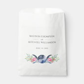 Mondphasen Rosen Blumenrosen Metaphysische Hochzei Geschenktütchen (Vorderseite)