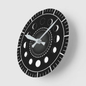 Mondphasen Runde Wanduhr (Winkel)