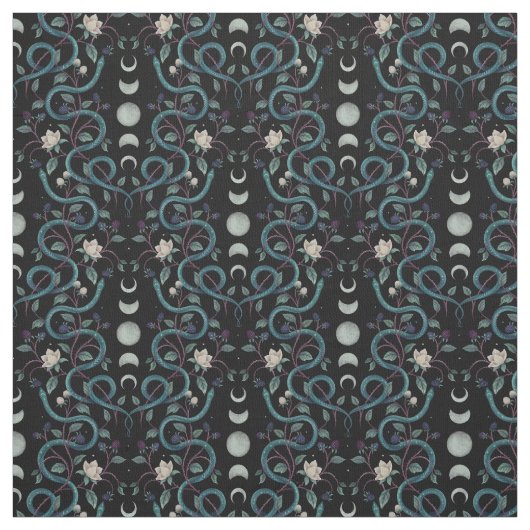 Mondphasen Stoff (Muster)