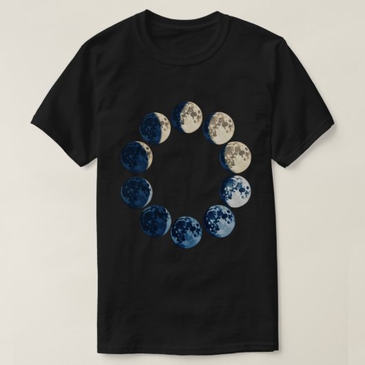 Mondphasen T-Shirt (Design vorne)
