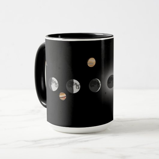 Mondphasen Tasse (Vorderseite Links)