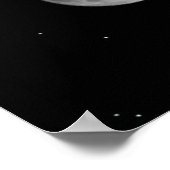 Mondphasen und Sterne Poster (Ecke)