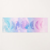 Mondphasen von Unicorn Pastel Clouds #1 Yogamatte (Vorderseite (Horizontal))