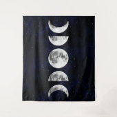 Mondphasen Wandteppich (Vorderseite)