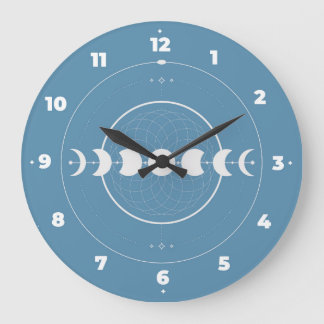 Mondphasen-Wanduhr Große Wanduhr