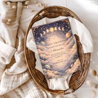 Mondphasen Weltraum-Baby-Party