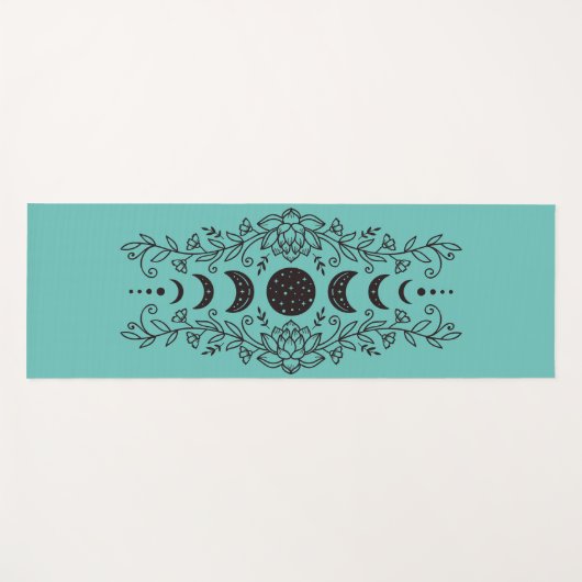 Mondphasen Yogamatte (Vorderseite (Horizontal))