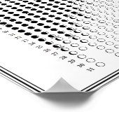 Mondphasen-Zyklen 2026 Minimalistischer Kalender Poster (Ecke)