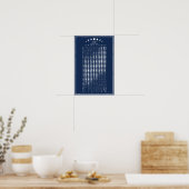 Mondphasen-Zyklen 2026 Minimalistischer Kalender Poster (Küche)