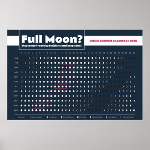 Mondphasenplaner für einen besseren Tag Poster