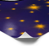 Mondpinguin Poster (Ecke)