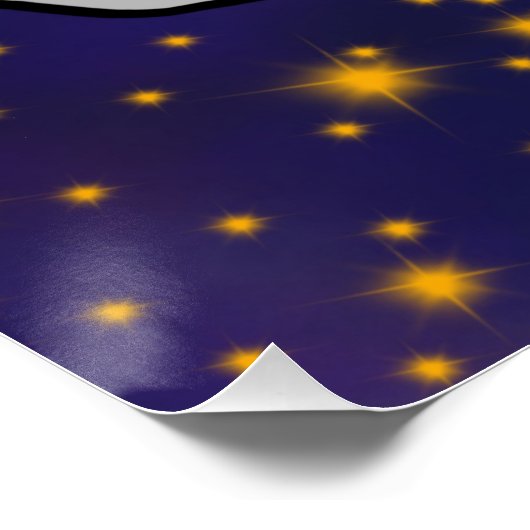 Mondpinguin Poster (Ecke)