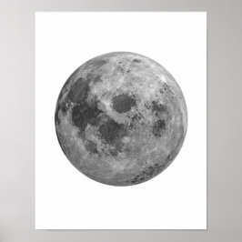 Mondplakat, Mondwand, Vollmond-Poster Poster
