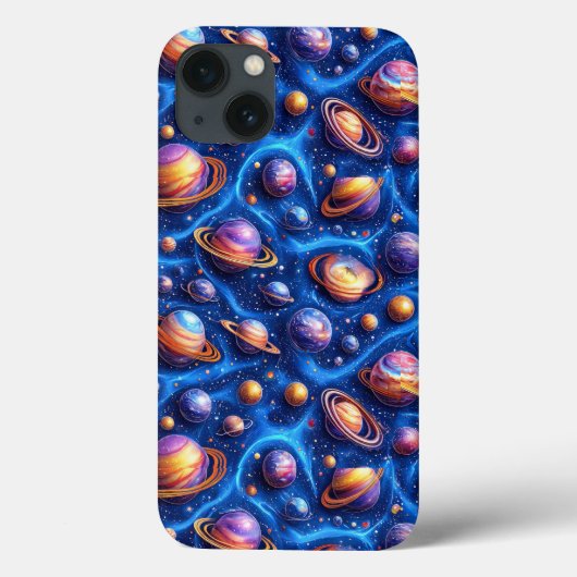 Mondplaneten-Galaxie Case-Mate iPhone Hülle (Rückseite)