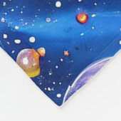 Mondplaneten-Galaxie Fleecedecke (Ecke)