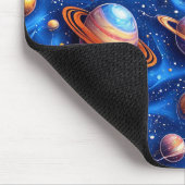 Mondplaneten-Galaxie Mousepad (Ecke)