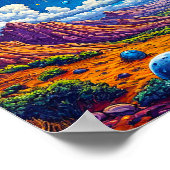 Mondplaneten-Galaxie Poster (Ecke)