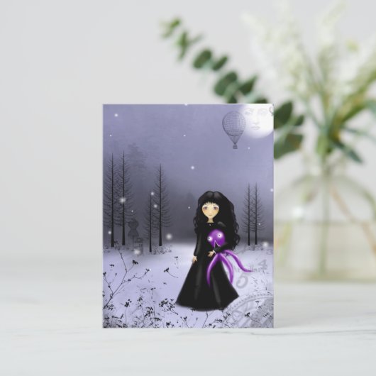 Mondpostkarte Postkarte (Stehend Vorderseite)