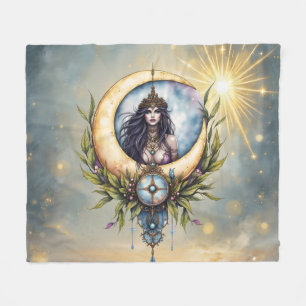 Mondpriesterin – Hüterin der himmlischen Balance. Fleecedecke