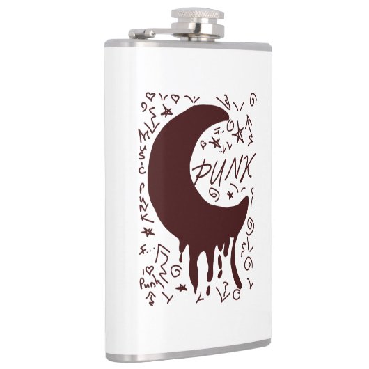 Mondpunk Tropfen punk Flachmann (Rechts)