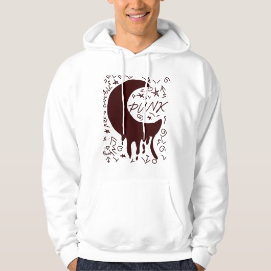 Mondpunk Tropfen punk Hoodie (Vorderseite)