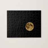 Mondpuzzle mit schwarzem Hintergrund Puzzle (Horizontal)
