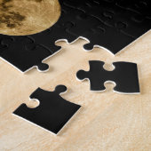 Mondpuzzle mit schwarzem Hintergrund Puzzle (Seite)