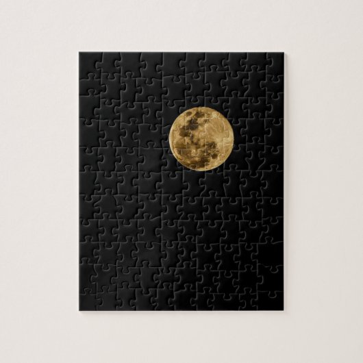 Mondpuzzle mit schwarzem Hintergrund Puzzle (Vertikal)
