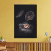 Mondqualle schwimmen leinwanddruck (Insitu (Wohnzimmer))