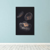 Mondqualle schwimmen leinwanddruck (Insitu (Holzboden))