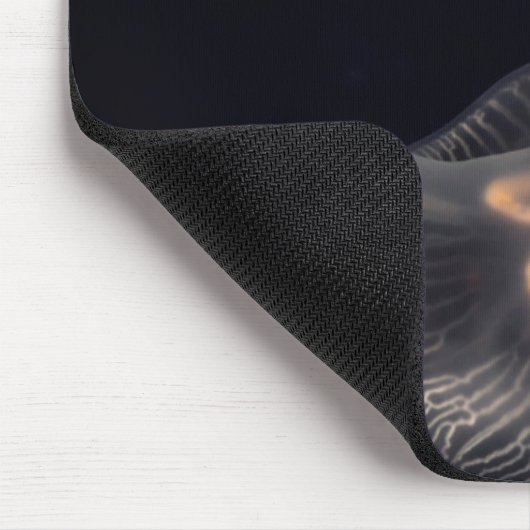 Mondqualle schwimmen mousepad (Ecke)