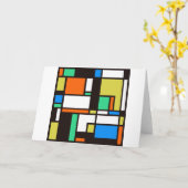 mondrian3 karte (Gelbe Blume)