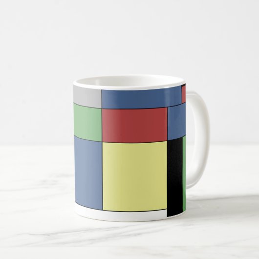 Mondrian #11 kaffeetasse (VorderseiteRechts)
