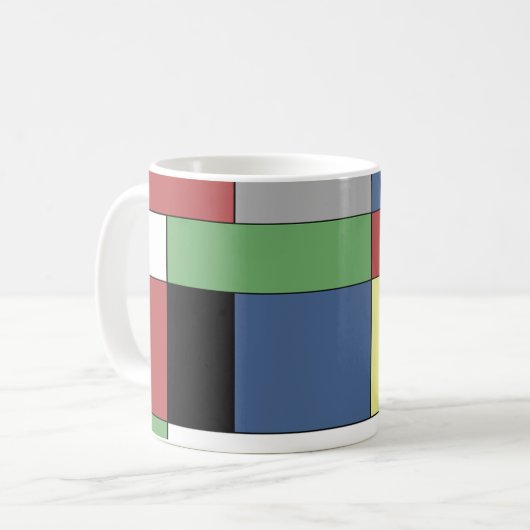 Mondrian #11 kaffeetasse (Vorderseite Links)