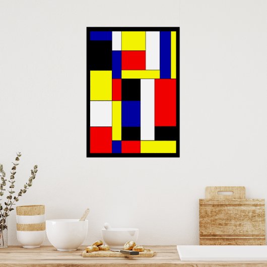 Mondrian #11 poster (Küche)