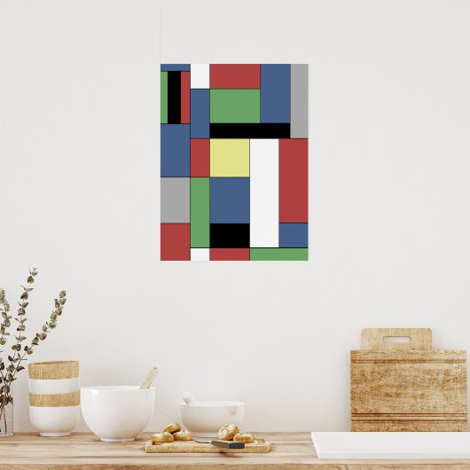 Mondrian #11 poster (Küche)