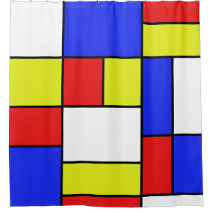 Mondrian #19 duschvorhang