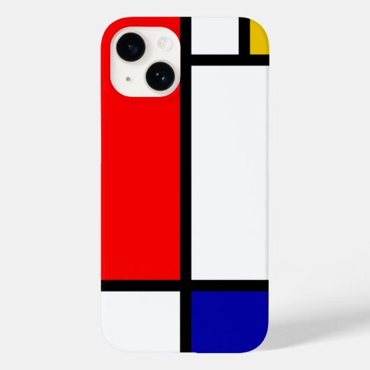 Mondrian 1 Case-Mate iPhone hülle (Rückseite)