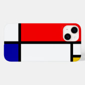 Mondrian 1 Case-Mate iPhone hülle (Rückseite (Horizontal))