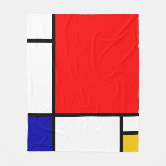 Mondrian 1 fleecedecke (Vorderseite)
