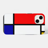 Mondrian 1 iPhone hülle (Rückseite (Horizontal))