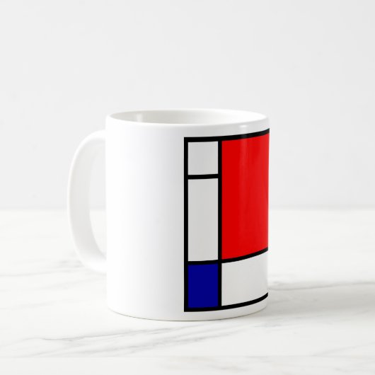 Mondrian 1 kaffeetasse (Vorderseite Links)