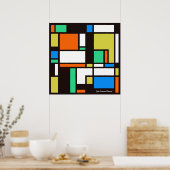 Mondrian 1 poster (Küche)